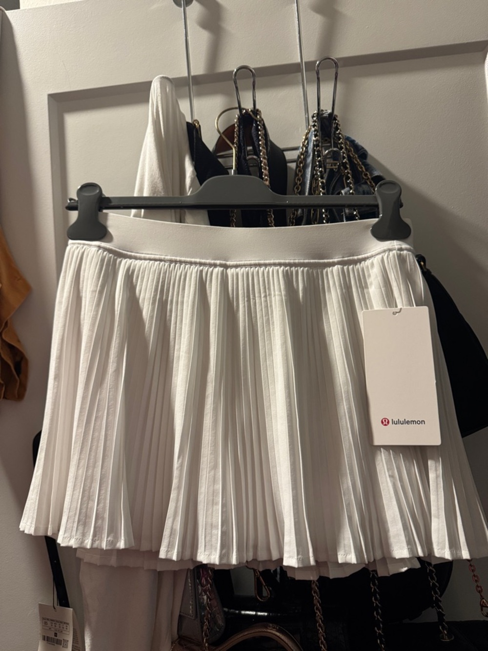 lululemon athletica White Pleated Skater Skirt